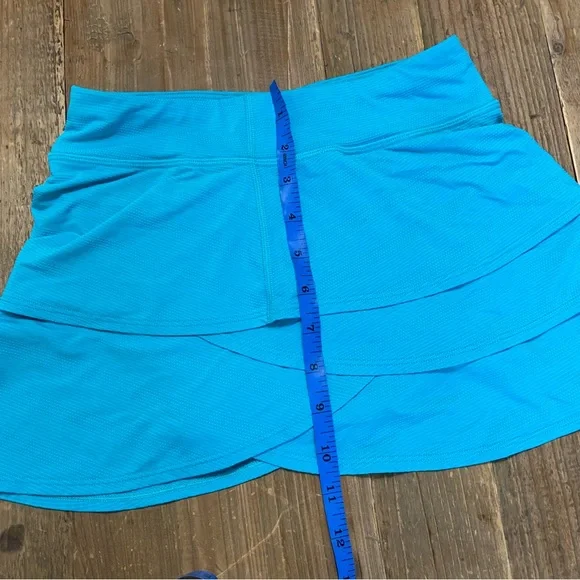 Athleta Girl Swing Skort Aqua Blue Medium (8-10) - Picture 3 of 9